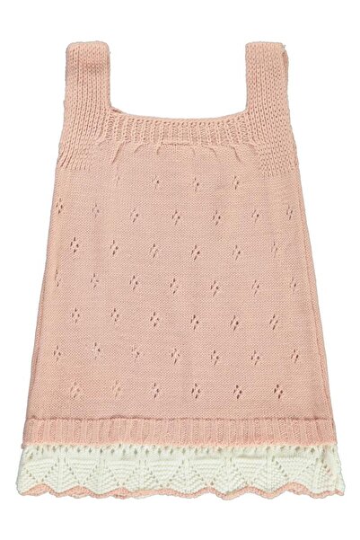 Civil Baby Askılı Çıkmalı 6-18 Ay Elbise - Pudra 18-24 Ay