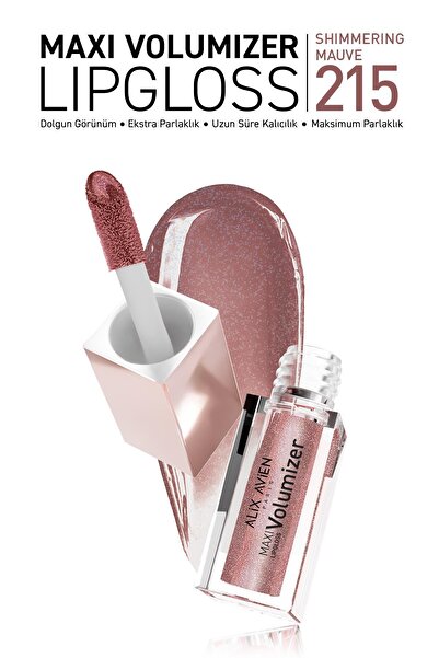 Alix Avien Maxivolumizer Lipgloss 215 - Shimmering Mauve - Kalıcı ve Nemlendi...