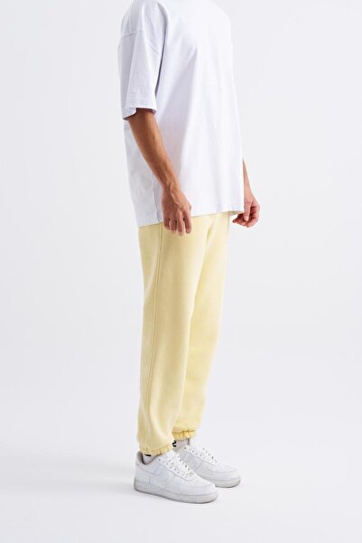 Machinist Men's Basic Jogger Relaxed Yellow Sweatpants