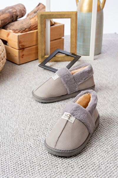 Slipcat Unisex Μάλλινες Χειμερινές Παντόφλες - Eva Sole Home Boots - Παπούτσια