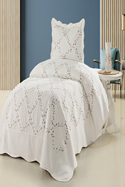 eco concept Tek Kişilik Yatak Örtüsü, Nakışlı Yatak Örtüsü, Günlük Yatak Örtüsü, Kapitoneli Yatak Örtüsü