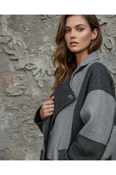 iplik natural boheme Erkek Yaka Kadın Trençkot