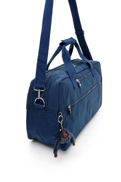 Sanmorris Τσάντα ταξιδιού και σπορ με λουράκι από ύφασμα σε μπλε ναυτικό χρώμα
