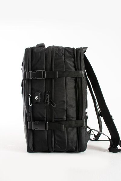 Sanmorris Unisex Αδιάβροχη θήκη φορητού υπολογιστή 15,6 ιντσών Λειτουργική τσάντα ταξιδιού και σχολείου με υποστήριξη πλάτης