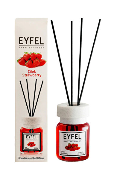 Eyfel odorizant de camera cu bete 120ml, Strawberry (Capsuna)