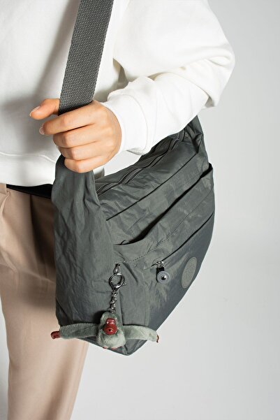 Sanmorris Culoare gri închis - Geantă de școală și de călătorie din țesătură rezistentă la apă