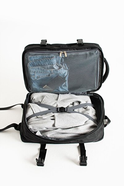 Sanmorris Unisex Αδιάβροχη θήκη φορητού υπολογιστή 15,6 ιντσών Λειτουργική τσάντα ταξιδιού και σχολείου με υποστήριξη πλάτης