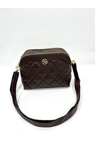 Sanmorris Women's Adjustable Crossbody Strap 4 Compartment Bitter Brown Shoul...