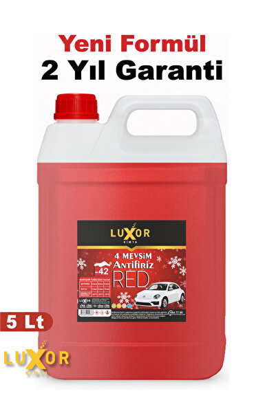 Genel Markalar Kimya 4 Mevsim -42 Kırmızı Antifriz 5 L Konsantre Yerli Üretim