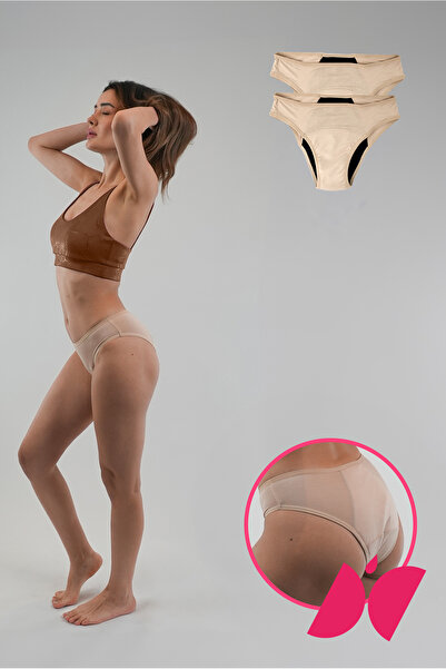 PEDDON مجموعة كاتي المكونة من قطعتين، سراويل داخلية للحيض فائقة الامتصاص ومضادة للتسرب وقابلة للغسل، قطعتين