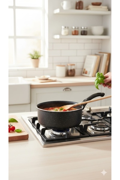 gülsan Siyah Granit Sosluk (sütlük) Tava 18 Cm