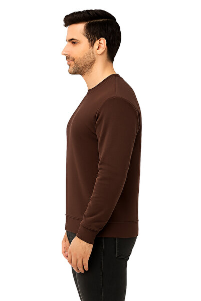 Rodi Jeans Men's Crew Neck Relax Fit Fit 2-Thread Seasonal Unprinted Thin Sweatshirt