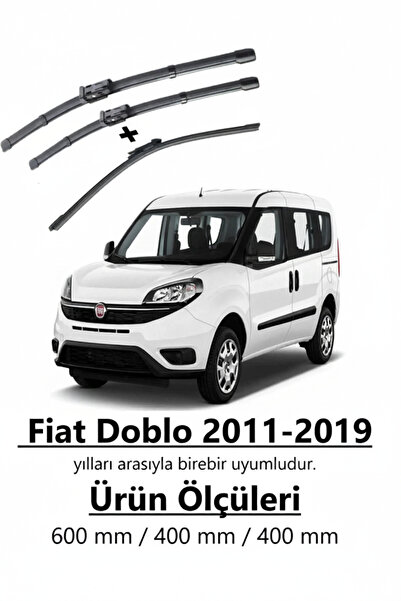 Inwells Fiat Doblo Ön Ve Arka Silecek Takımı 2011-2019 Uyumlu