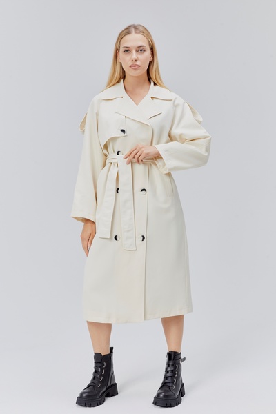 Bolivente Γυναικεία μακριά καμπαρντίνα με φόδρα Oversize