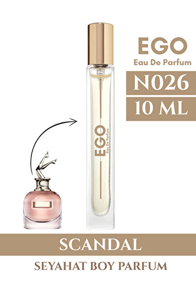 homeartplus N026 - Ego Seyahat boy 10 ml ( SCANDAL ) Çiçeksi Kadın Parfüm ELİXİR