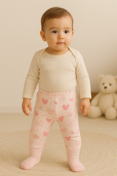 Kindo Baby Baby Booties Trousers “Baby Underwear” Self-Socks Trousers, Mother's Favorite 100% Cotton