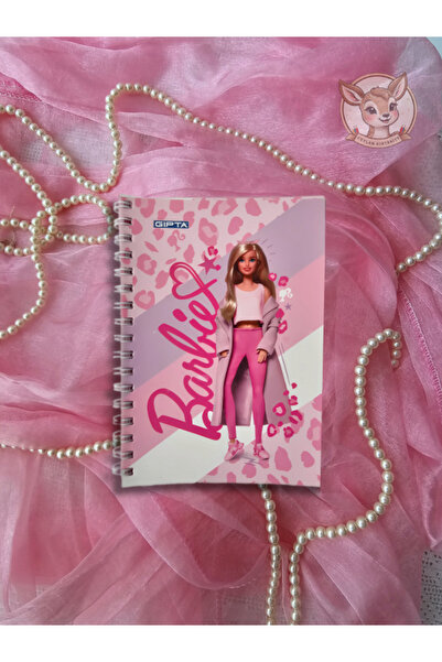 Ceylan Kırtasiye Kız Çocuklar İçin Barbie Ödev Defteri, 80 Yaprak A6 Çizgili ...