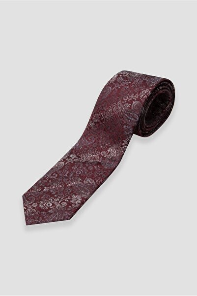 Abbate Tie 8 cm Microfiber Polyester Red Men's Patterned Tie