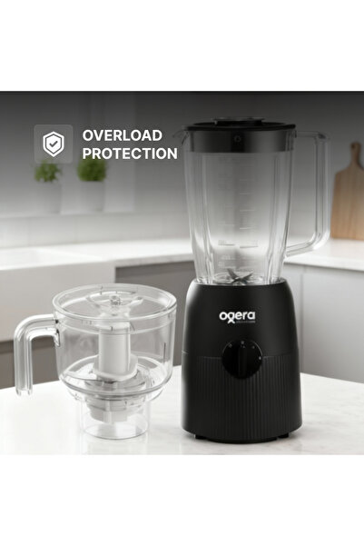 Ogera 3-in-1 Electric Blender 650 W | High-Speed Multi-Function Food Blender with Grinder & Chopper