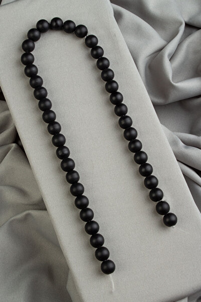 Uçar Doğaltaş Oniks Mat Siyah Küre Kesim 10mm Dizi [C+]