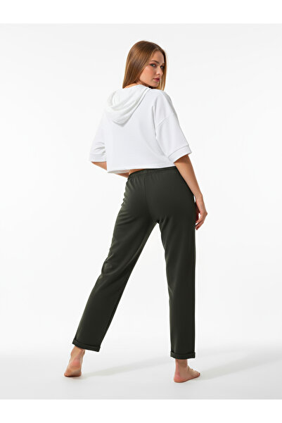 Bravie Φούτερ με διπλό πόδι Χακί 2629