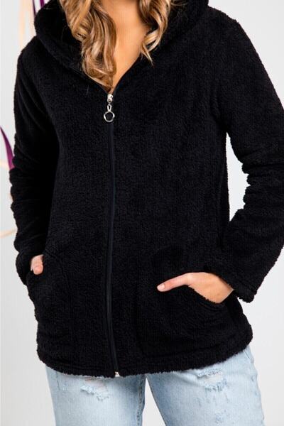 Buklemoda Fleecová mikina na zip