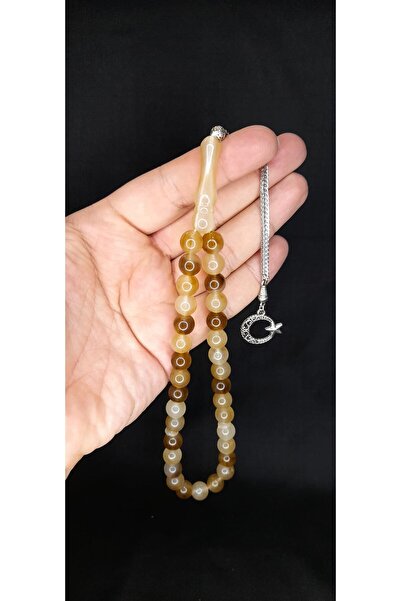 Anemore Collection هدية خاصة للحبيب - مسبحة صلاة على شكل عين القطة، لون بني، ...