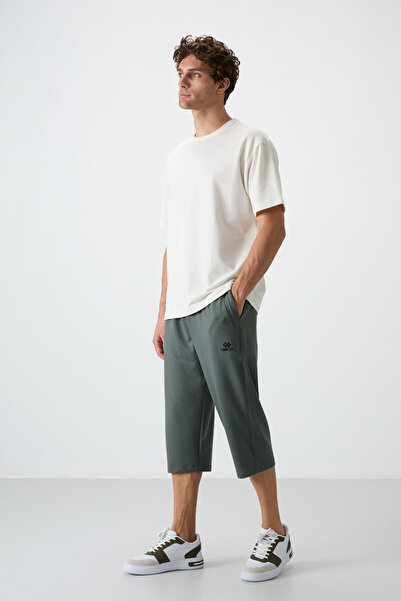 TOMMY LIFE Standart Fit 3lü Paket Siyah-Haki-Gri Melanj Erkek Kapri - 83102