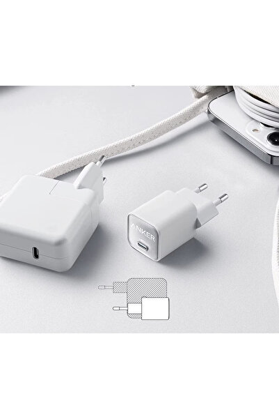 Anker Anker Power Bank, "511 Nano 3" 30W, PD 3.0, 1 x USB Type-C, White, "A2147G21"