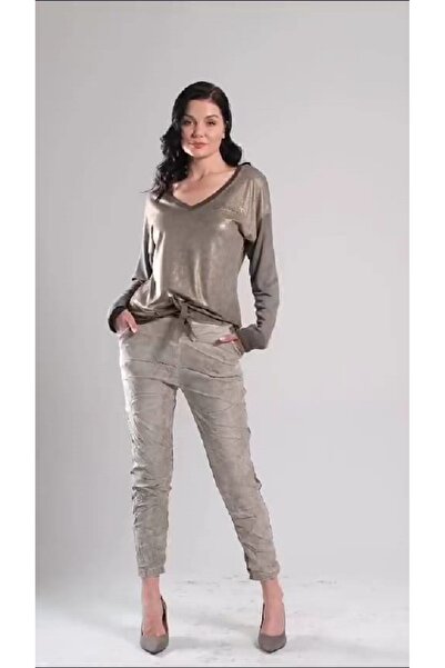 vela İtalyan Yıkamalı Likralı Pantolon