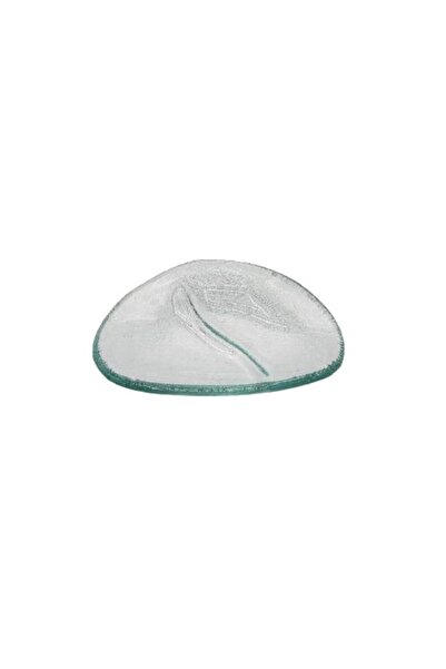 MG Green Triangle Leaf Glass Plate – 10 x 7 cm