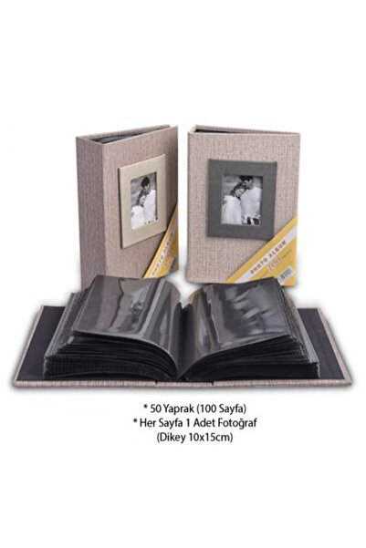 Dijital Dünyası Delüks 10x15 100lük Koton Fotoğraf Albümü
