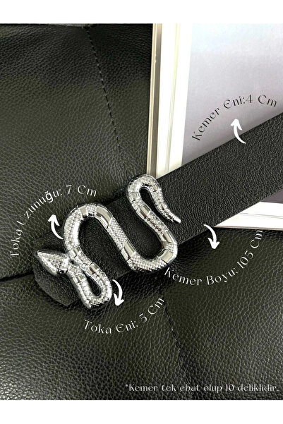 Fiori Women's Trouser Belt, Jacket Belt, Dress Belt, Shirt Belt with Snake Buckle