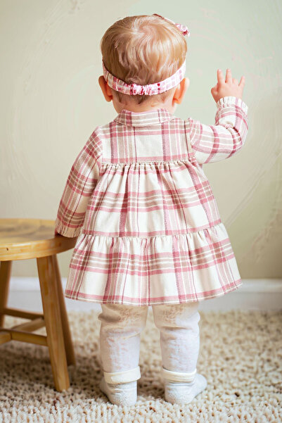 Carter's Kız Bebek Ekru Elbise Set