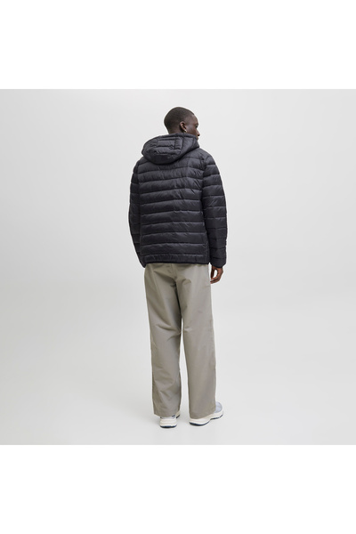 Jack & Jones Jack&Jones Bradley Light Puffer Hood Men's Black Hooded Jacket