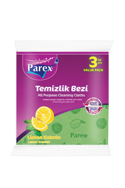 Parex Limon Kokulu Temizlik Bezi 3'lü
