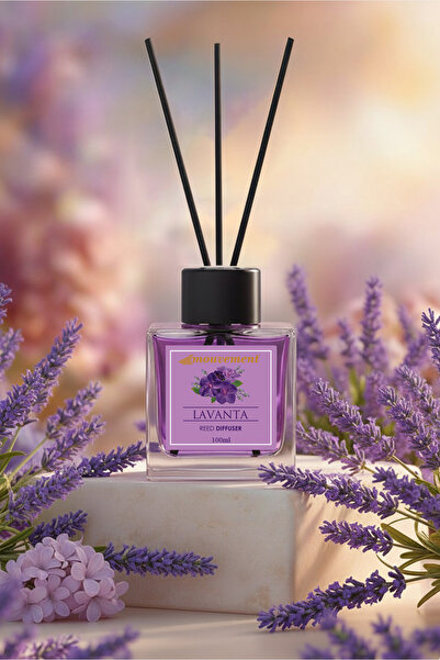 MOUVEMENT Lavanta Esintisi 100 ml Bambu Çubuklu Oda Kokusu Evinizde Sakinlik ...