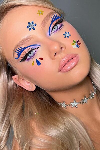 TAKIŞTIR Yapışkanlı Yüz Stickeri Dövme Tattoo