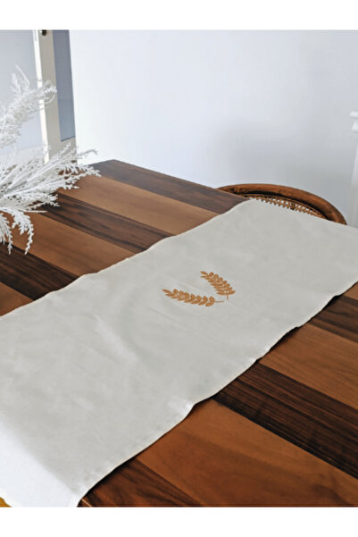 Menar Tasarım Runner 40*110 cm, brodat cu vârfuri, simbol al binecuvântării, ...