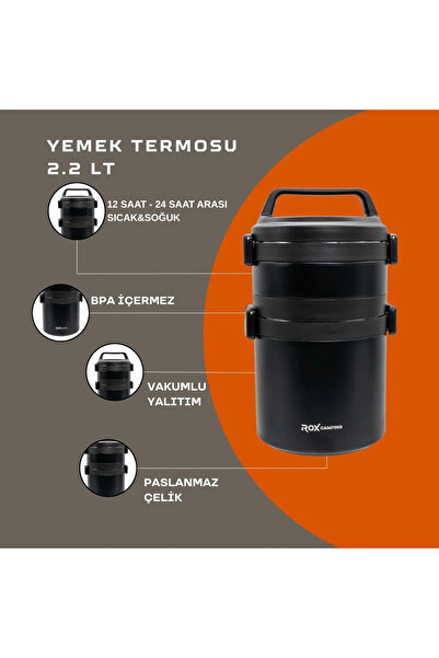 Rox Camping 2.2 LT Yemek Termosu