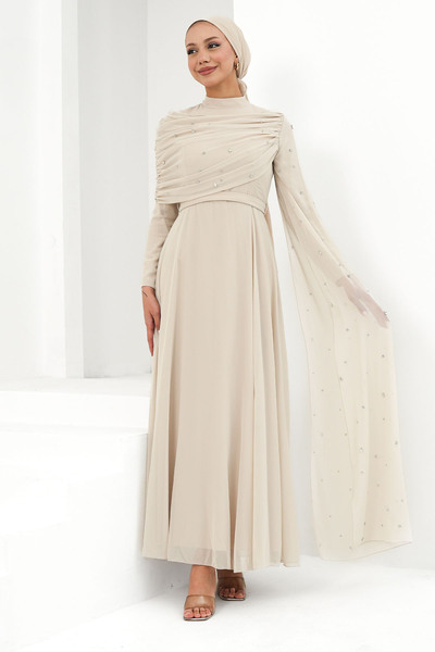 hakimoda فستان سهرة شيفون بيريزاد للحجاب