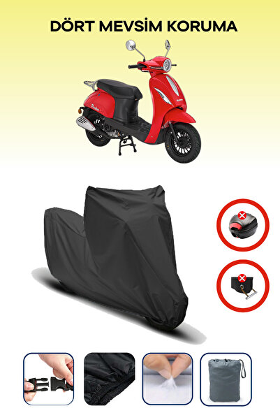 Breen Black Kanuni Trodon XS 50 Motorcycle Tarpaulin Rear Bag Not Compatible