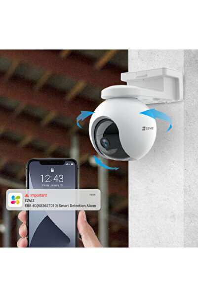 EZVIZ EB8 4G – Kablosuz 4G Bataryalı Pan/Tilt Dış Mekân Kamera