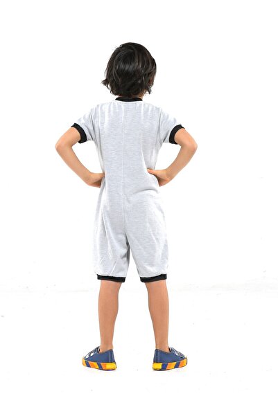 Casabony Gray Space Soft Fabric Double Face Children's Space Jumpsuit