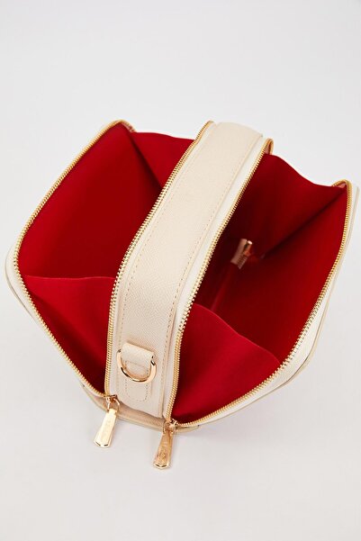 Levidor Τσάντα ώμου με διπλό φερμουάρ, ρυθμιζόμενη