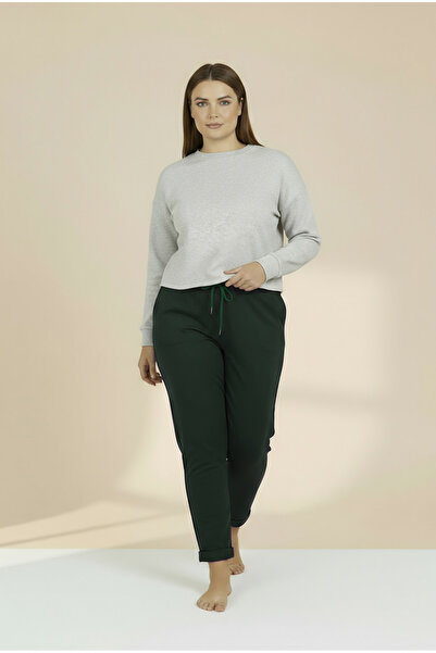 Bravie Φούτερ μεγάλου μεγέθους με διπλό πόδι Χακί 2020