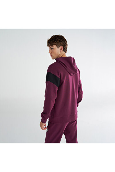 hummel Glex Erkek Bordo Kapüşonlu Ceket