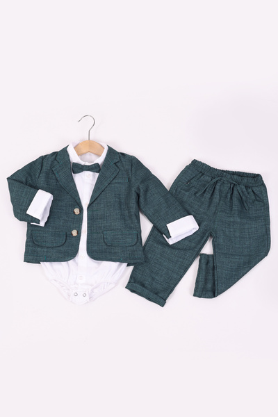 Pollito Baby Boy Jacket 4 Piece Set