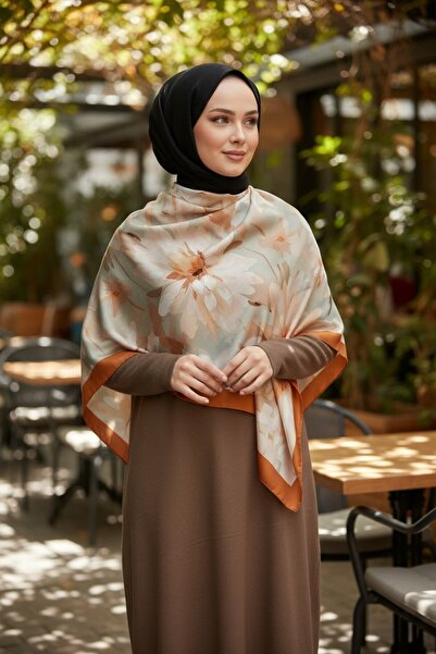 Onur Şal - Yeni Trend Renkler Sulu Boya Desen Moda Soft Şal Mevsimlik Kumaş K...