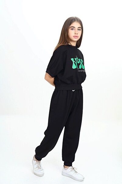 HayKids Σετ φόρμας για κορίτσια με κοντό μανίκι με στάμπα με λαιμόκοψη